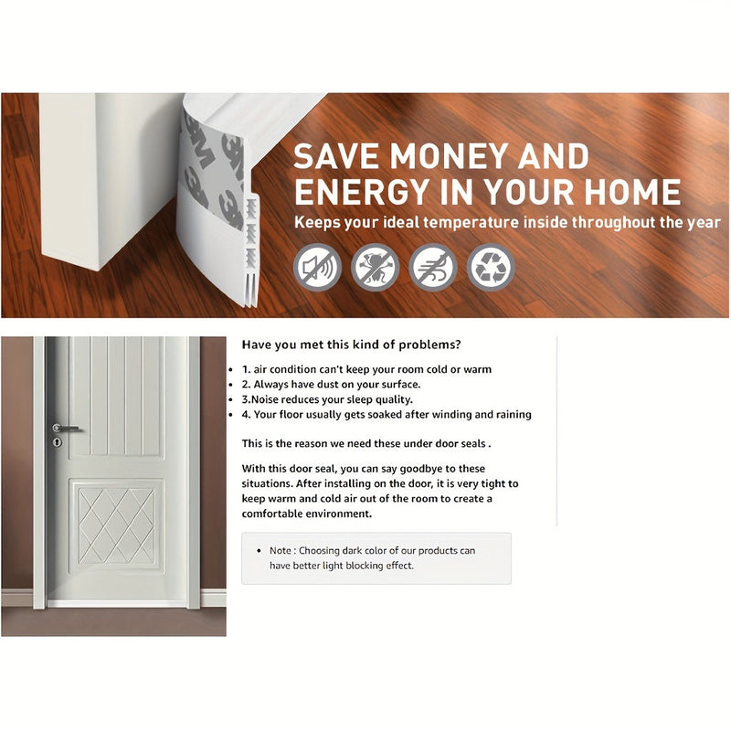 Uszczelka do drzwi - Silikonowa uszczelka z mocnym klejem i izolacją akustyczną