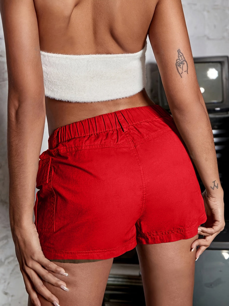 Casual Cargo Szorty z Elastycznym Pasem – Wygodne i Funkcjonalne