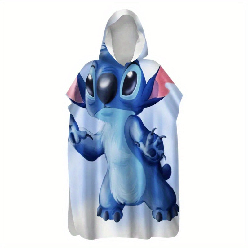 Kocyk Microfibra Stitch z Kapturem – Szybkoschnący i Odpowiedni do Użytku Wewnętrznego i Zewnętrznego