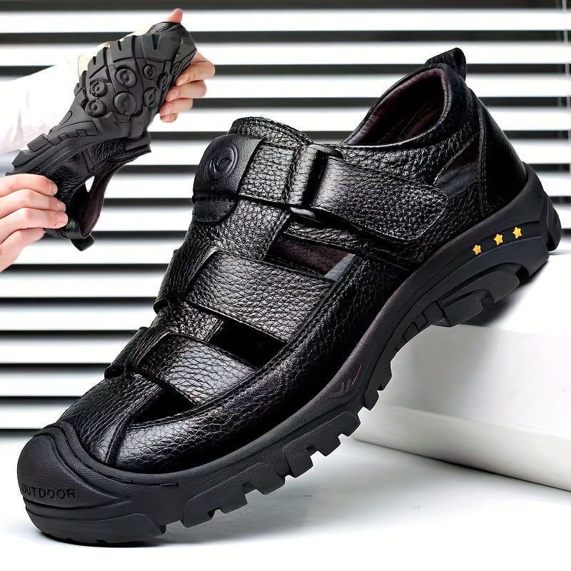 Trwałe Męskie Sandaly Outdoor – Oddychające Sandaly z Zapięciem i Antypoślizgową Podeszwą