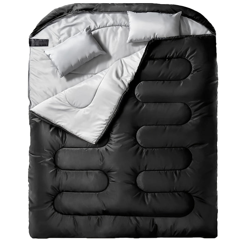 Luksusowy 2-w-1 Śpiwór Kempingowy z Poduszką – Idealny do Kempingowania i Przygód na Świeżym Powietrzu