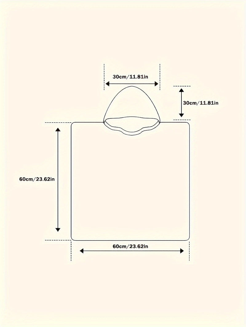 Płaszcz kąpielowy z kapturem ognioodporny – Ręcznik dla dzieci