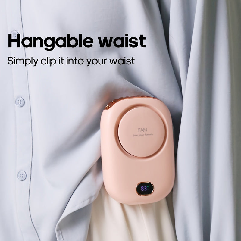 Ventilator Mini USB Reîncărcabil pentru Gât – Ușor cu Viteze Reglabile