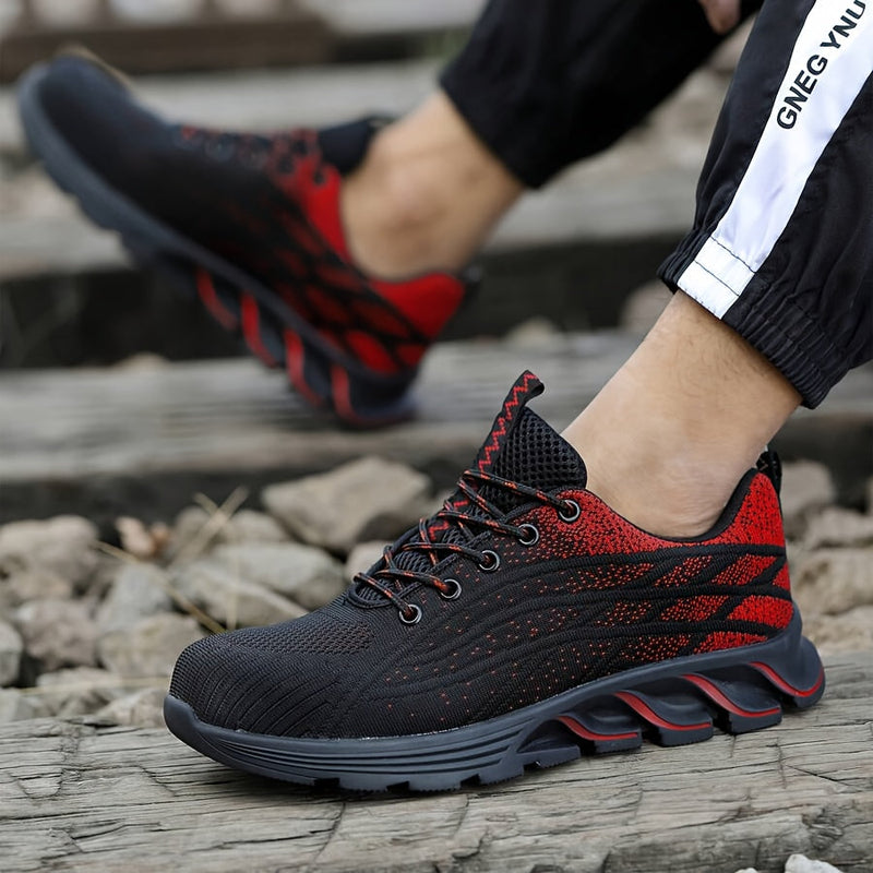 FlexGuard Męskie Buty Robocze i Sportowe – Oddychające i Antypoślizgowe