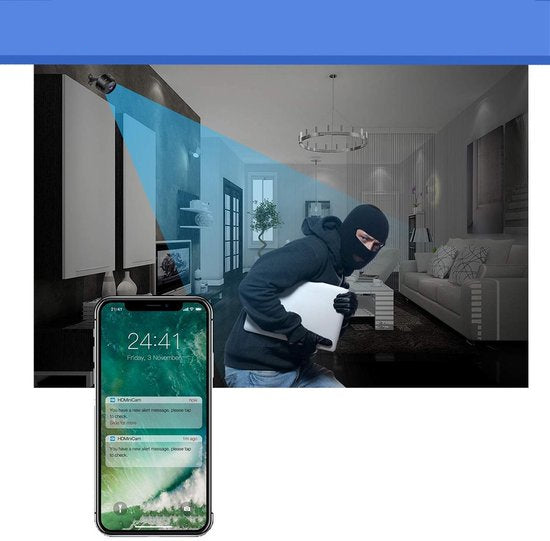 CamSpy - Mini Cameră de Securitate - HD - 1080P - Fără Fir