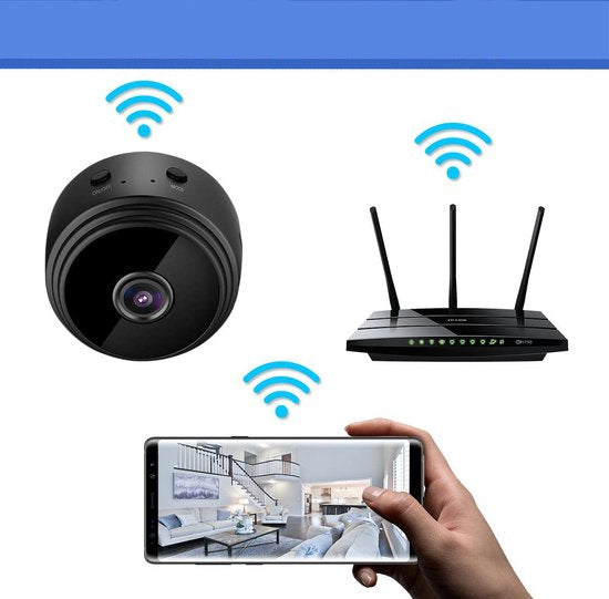 CamSpy - Mini Cameră de Securitate - HD - 1080P - Fără Fir