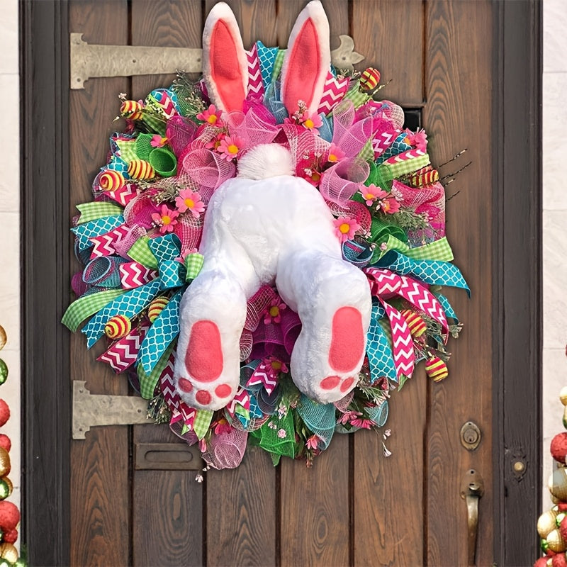 Cheerful Easter Wreath – Ideal for Spring and Easter Decorations