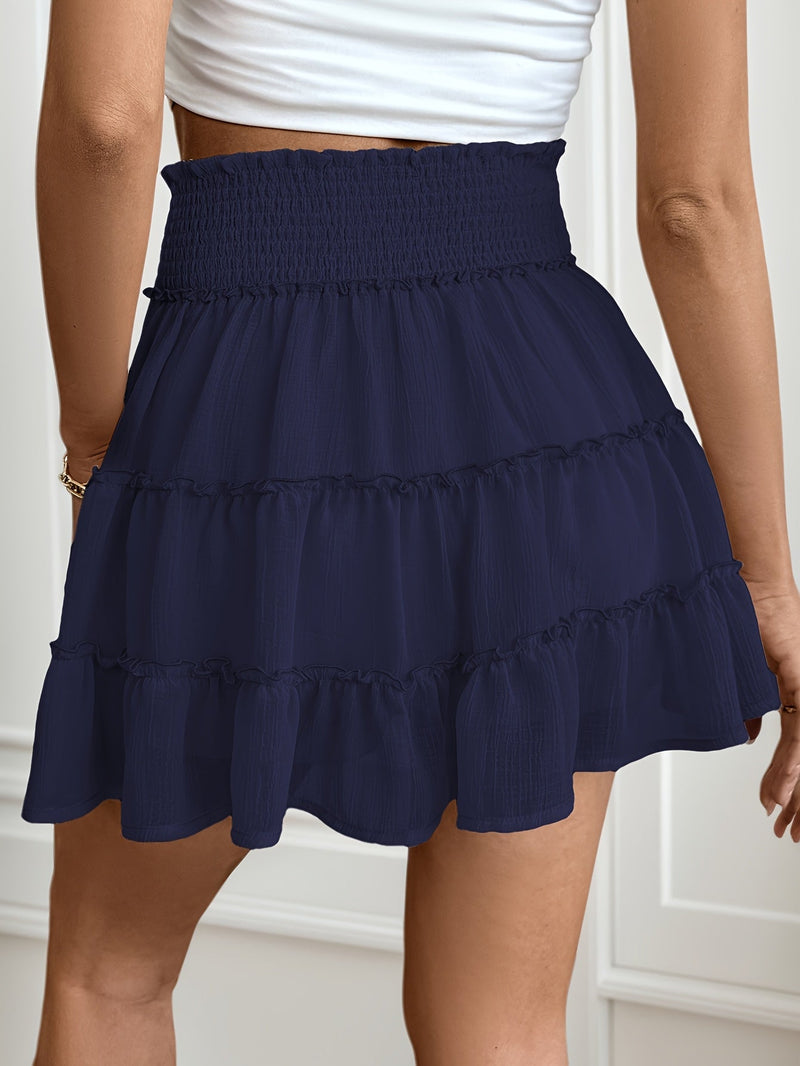 Boho Ruches Mini Skirt – Light and Comfortable