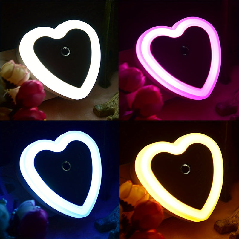 HeartGlow LED Lampă de Noapte - Iluminare Inteligentă de Noapte de la Amurg până la Zori