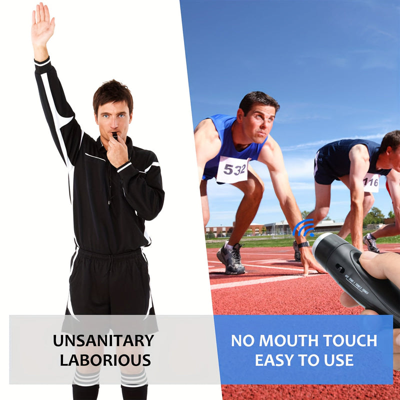 Trompetă electronică pentru antrenori și arbitri – trompetă manuală cu 3 opțiuni de ton și șnur