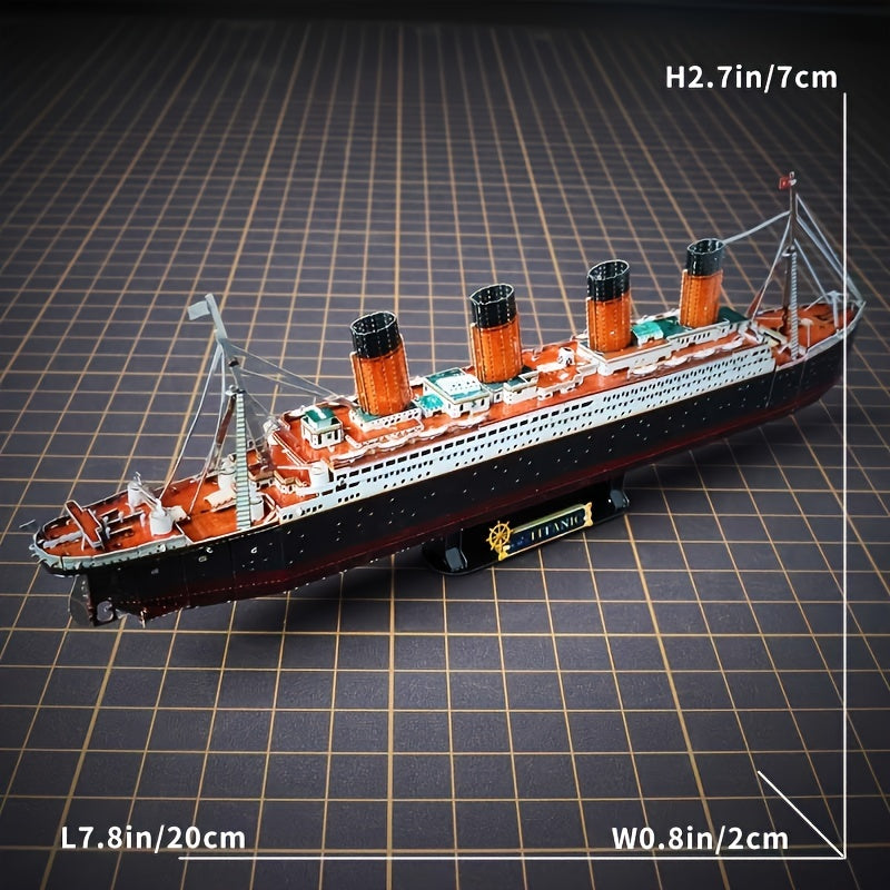 Titanic 3D Metalowy Zestaw Modelarski – Szczegółowy Model DIY dla Kreatywnych Pasjonatów