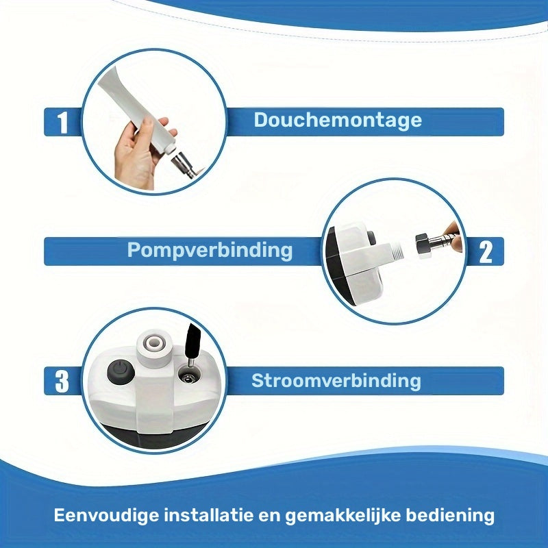 Przenośny Prysznic Kempingowy – Ręczny z Systemem Filtracji Wody