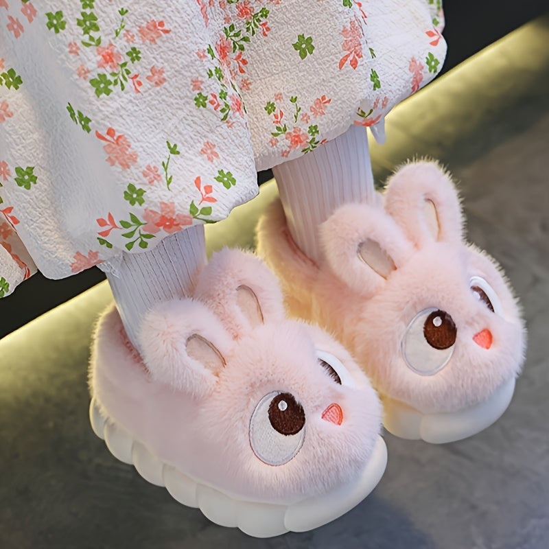 Fluffy Bunny Slippers for Children - For Comfortable Winter Days
