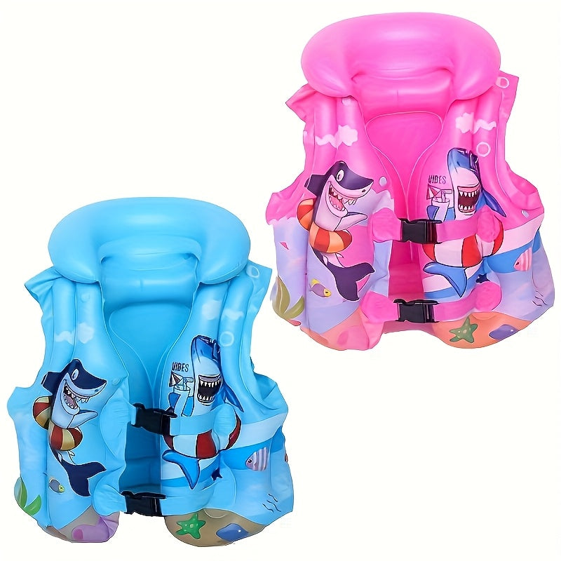 Kamizelka do pływania z nadrukiem rekinów – Komfortowa i bezpieczna dla przyjemności pływania w wodzie