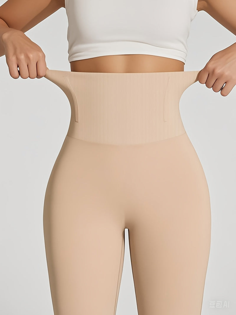 Damskie Spodnie Yoga z Wysokim Stanem – Wygodne, Wyszczuplające i Oddychające