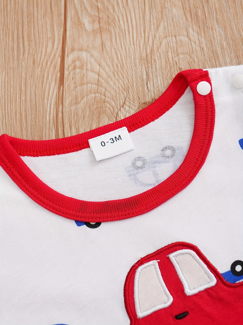 Zabawny Body dla Niemowląt z Wzorem Samochodowym – Idealne na Letnie Przygody