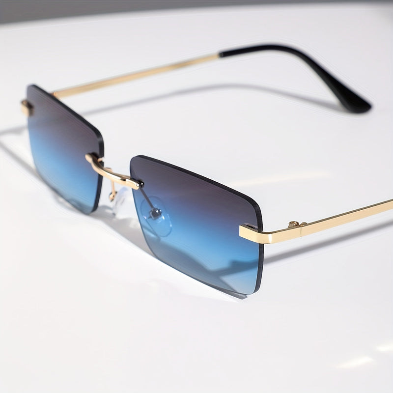 Stylish Frameless Sunglasses – Fashionable and Comfortable for Men