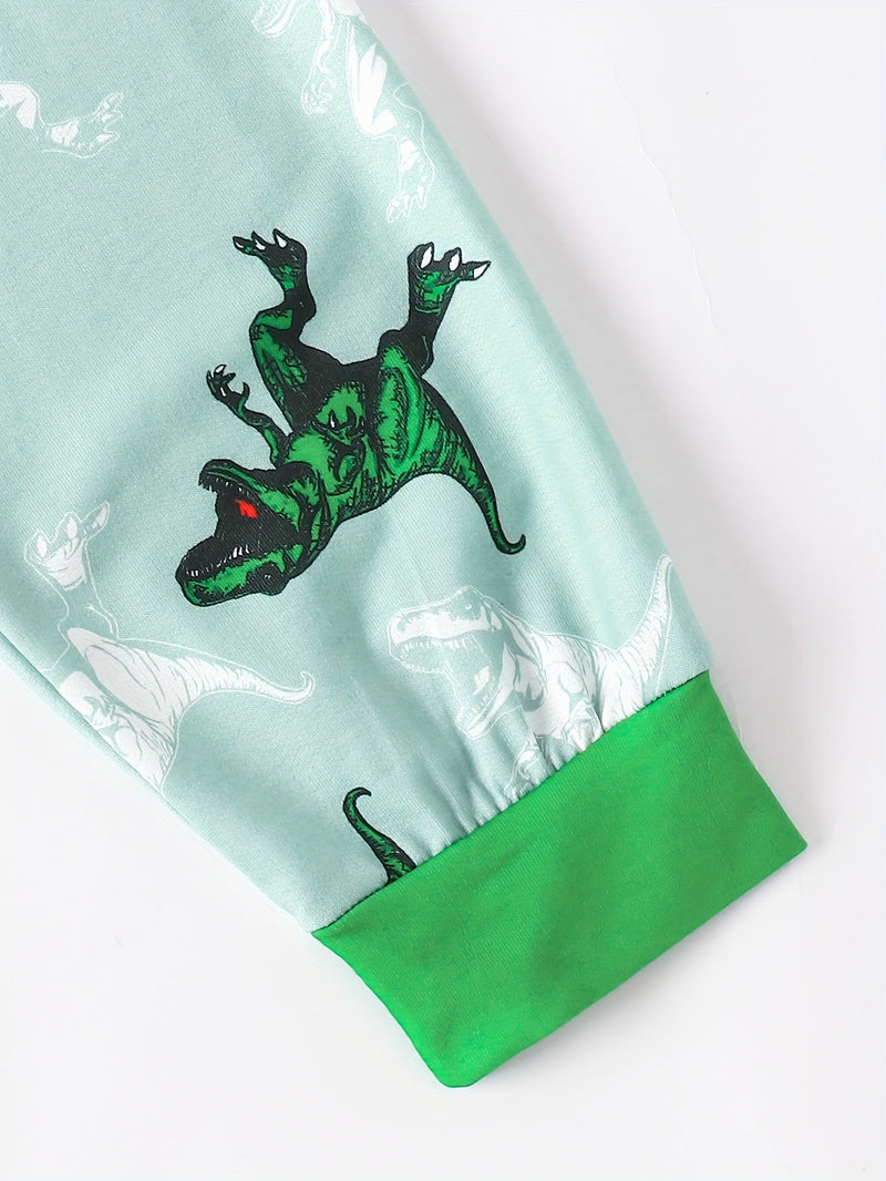 Set Hoodie and Pants Dino Print – Comfortable and Stylish for Boys