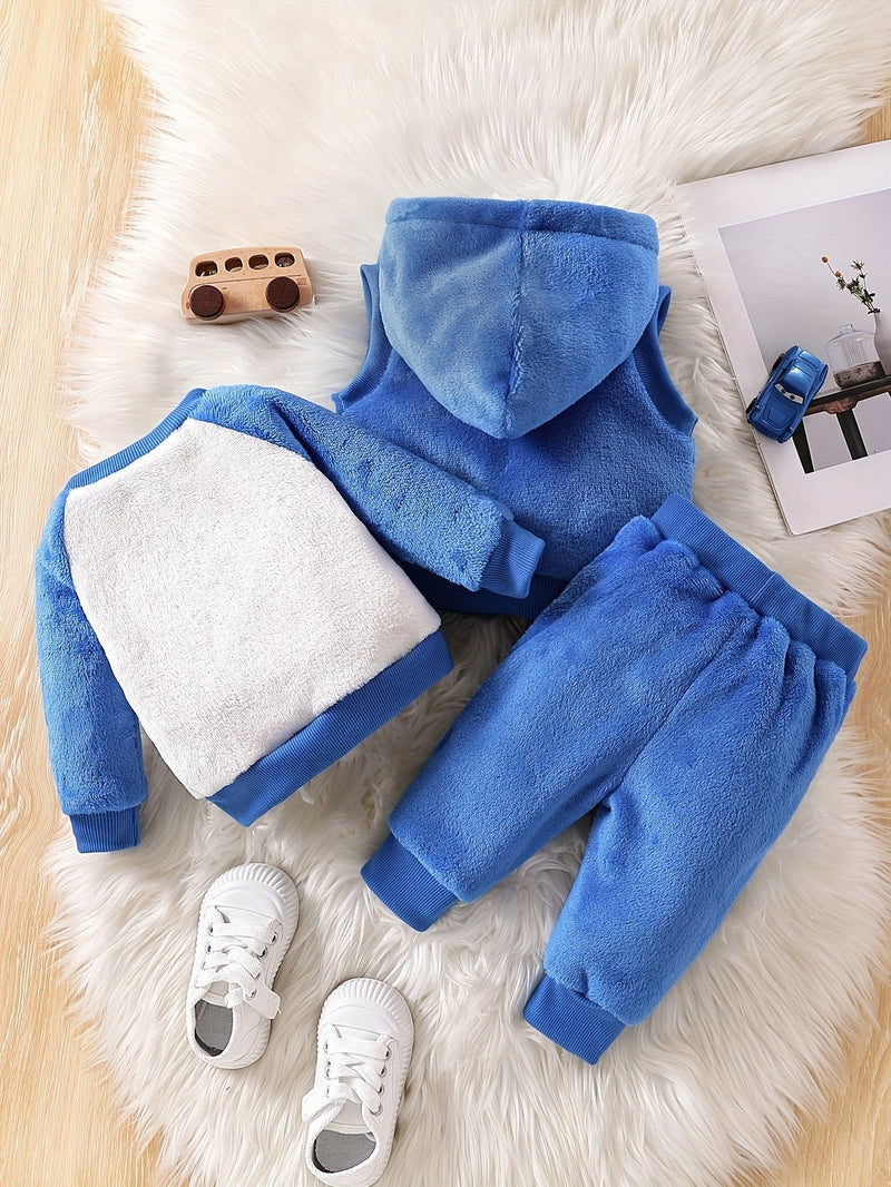 3-częściowy zestaw dla niemowląt chłopców – idealny na przygody na świeżym powietrzu w zimne miesiące