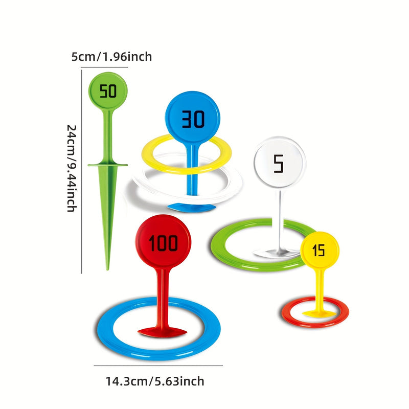 Colorful Ring Toss Set - For Joyful Outdoor Activities