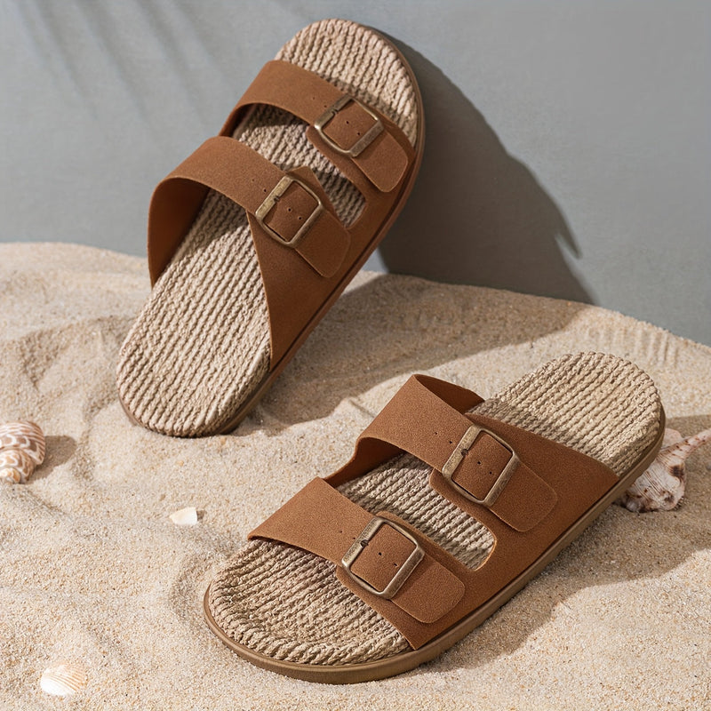 Stylowe Męskie Klapki – Oddychające z Zapięciem i Antypoślizgową Podeszwą