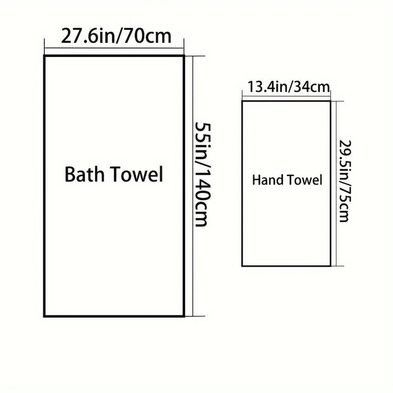 Premium Set of Bath Towels made of Cotton – Soft and Absorbent
