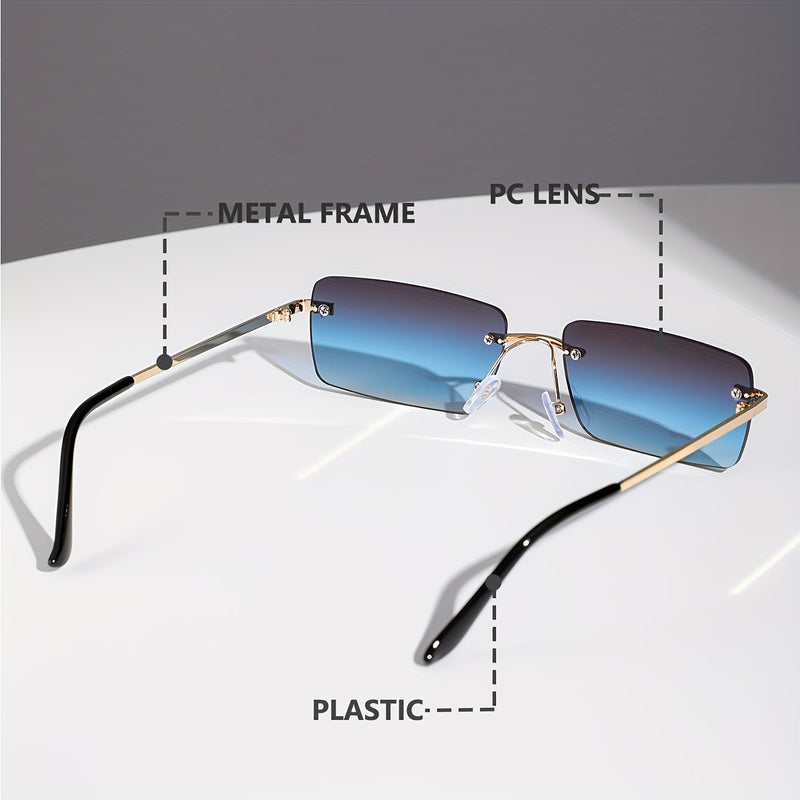 Stylish Frameless Sunglasses – Fashionable and Comfortable for Men