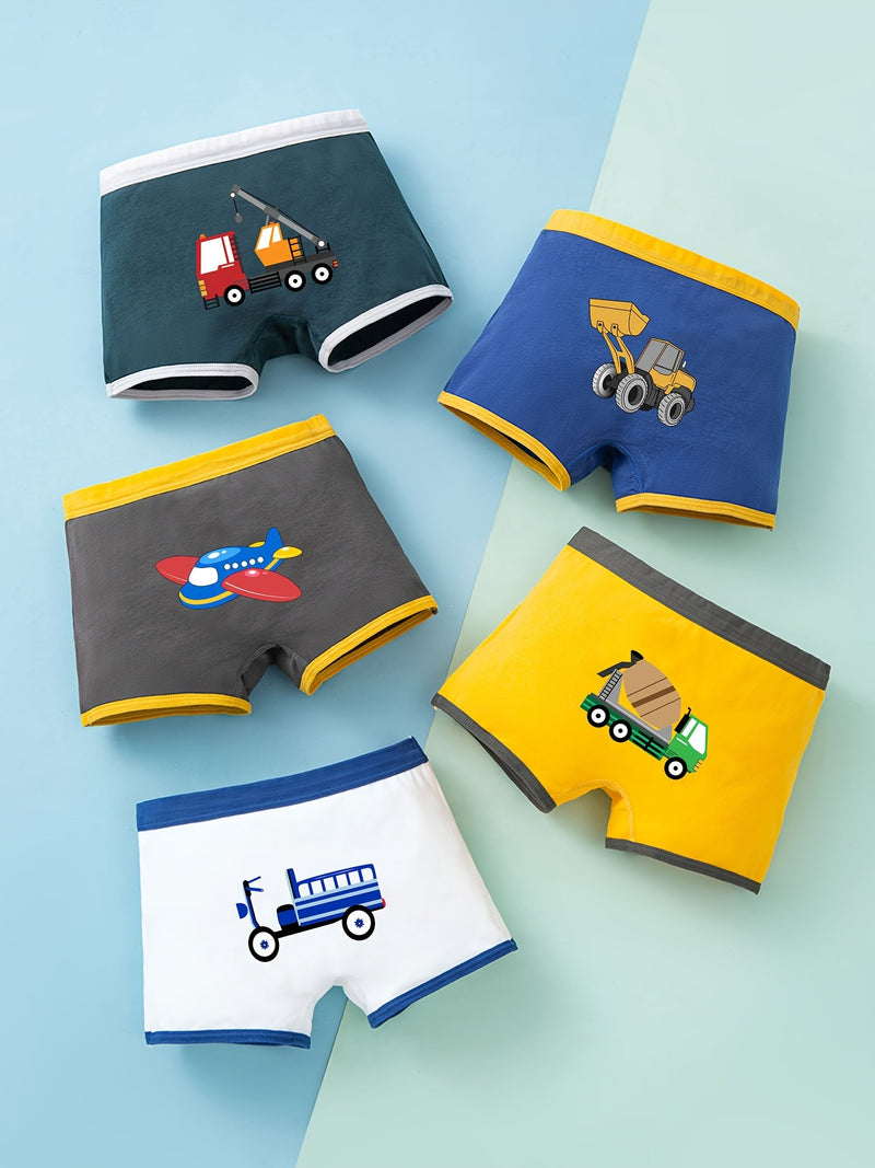 Bokserki z Dinosaurusami dla Chłopców - 5-częściowy Zestaw Wygodnych Bokserów