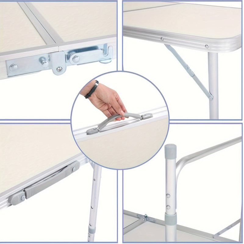 Składany Stół Kempingowy - Lekki i Przenośny, Idealny na Imprezy i Aktywności na Świeżym Powietrzu