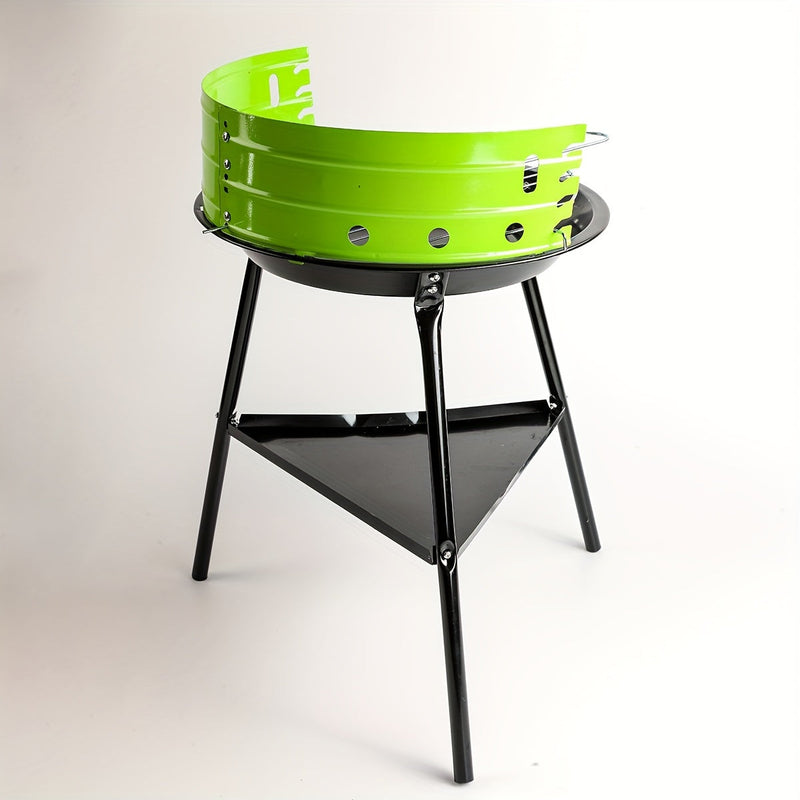 Portable Outdoor Metal Grill – Detachable, Lightweight and Ideal for Camping or Garden