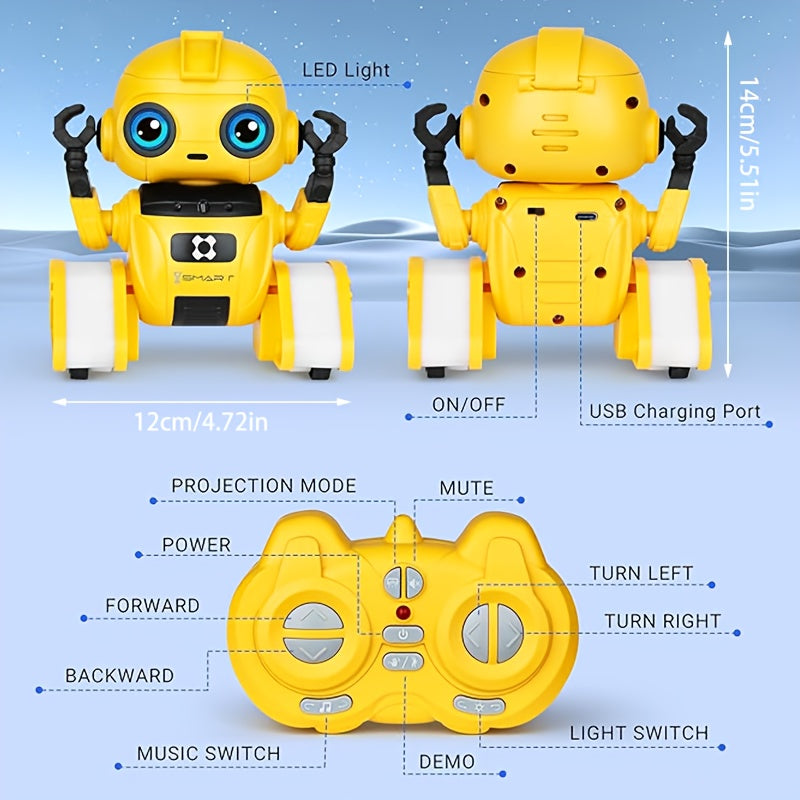 Interaktywny Robot Zabawka – Tańczące Ruchy i Projekcja Gwiazd