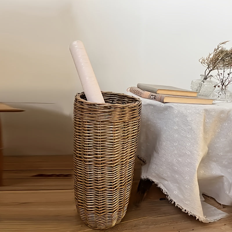 Wiklinowy Kosz Vintage - Stylowy i Funkcjonalny do Każdego Domu