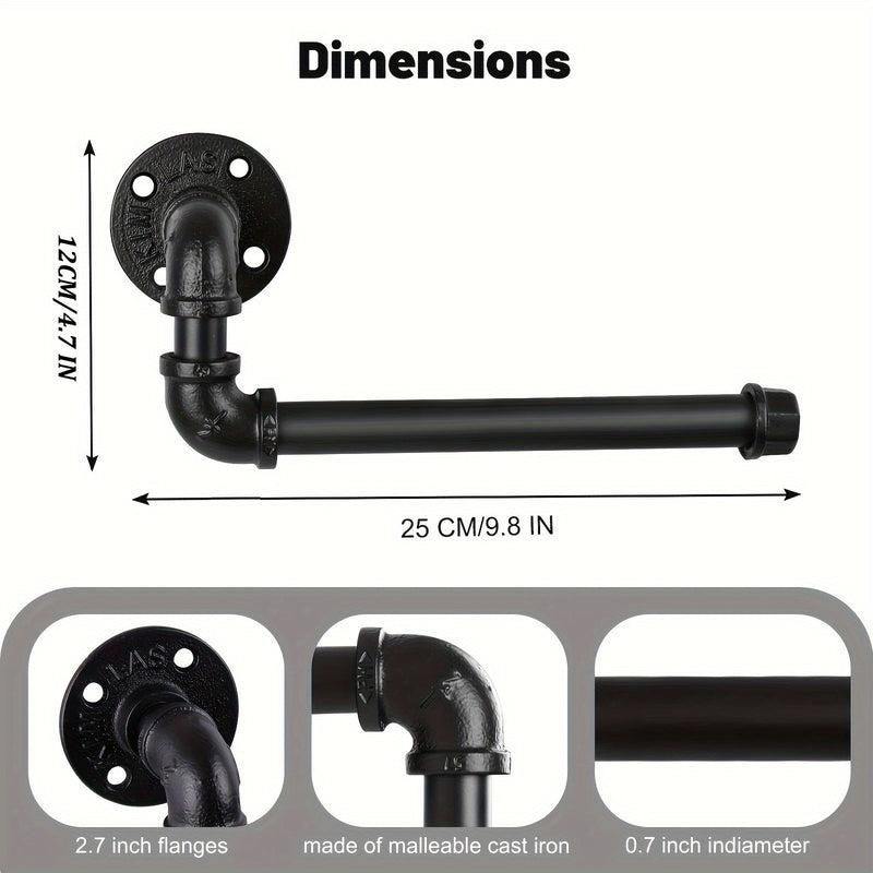 Industrialny Uchwyt na Papier Toaletowy - Dla Stylowej Łazienki