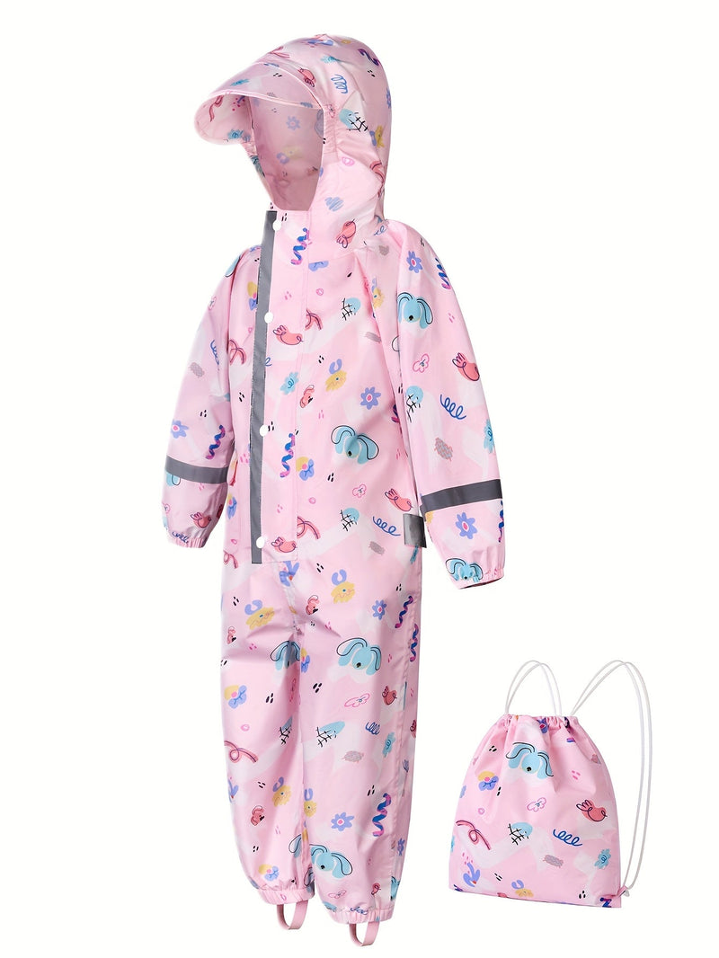 Wesoły Wodoodporny Kombinezon Deszczowy dla Dzieci – Oddychający i Wygodny na Aktywności na Świeżym Powietrzu