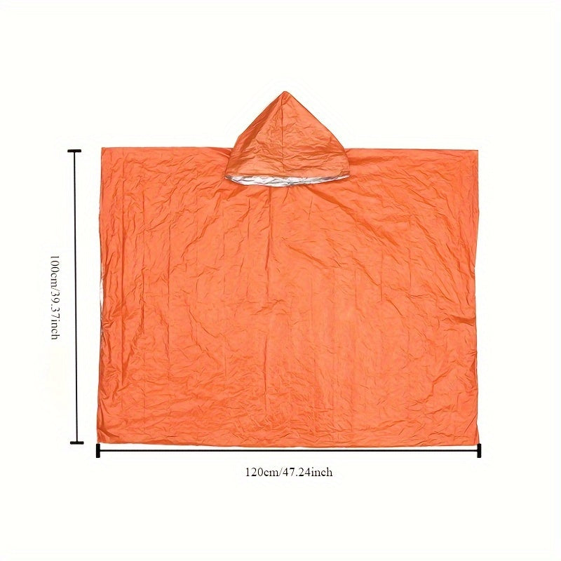 StormGuard Poncho Awaryjny - Wodoodporna i Termiczna Ochrona