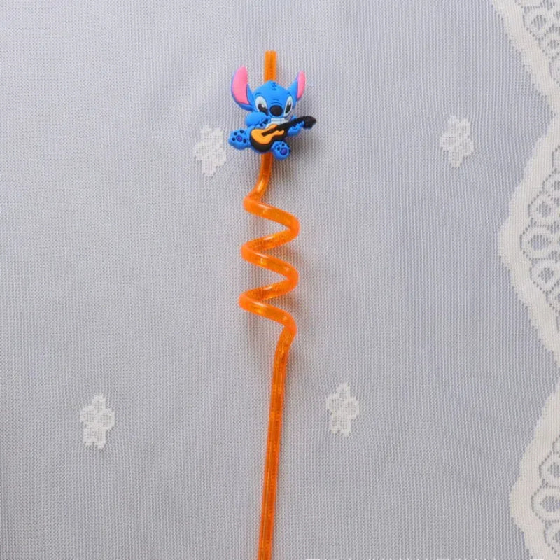 Zestaw wielokrotnego użytku słomek Stitch – 16 kolorowych słomek na przyjęcia i urodziny