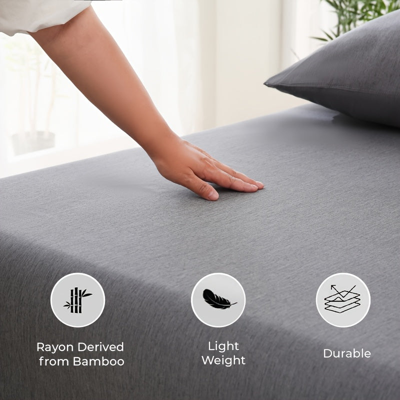 Letni chłodzący pokrowiec na materac z włókna bambusowego – Luksusowy oddychający komfort