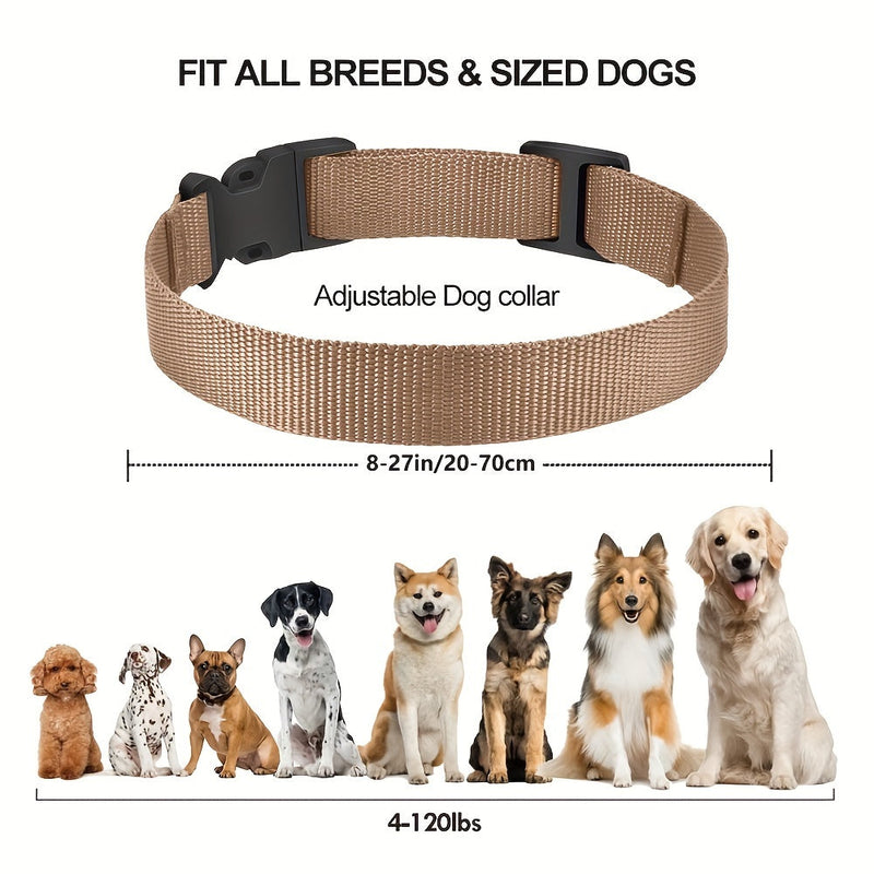Adjustable nylon dog collar – Comfortable and durable for all dog breeds