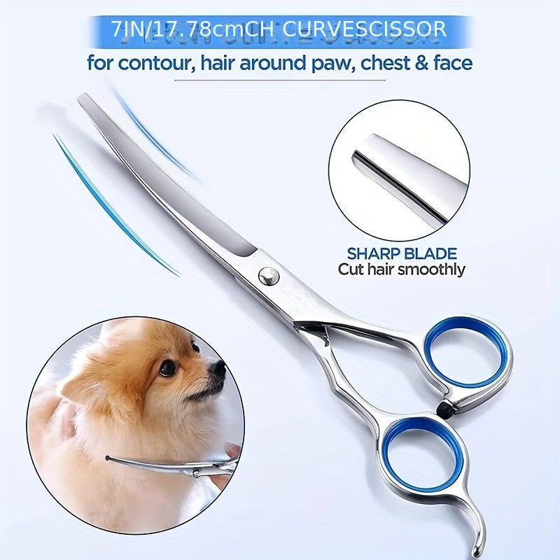 Professional Pet Care Set – Scissors and Comb for Perfect Grooming of Dogs and Cats