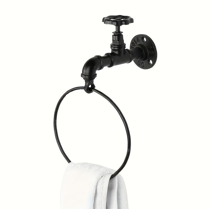 Industrialny Wieszak na Ręczniki - Do Rustykalnego Wnętrza