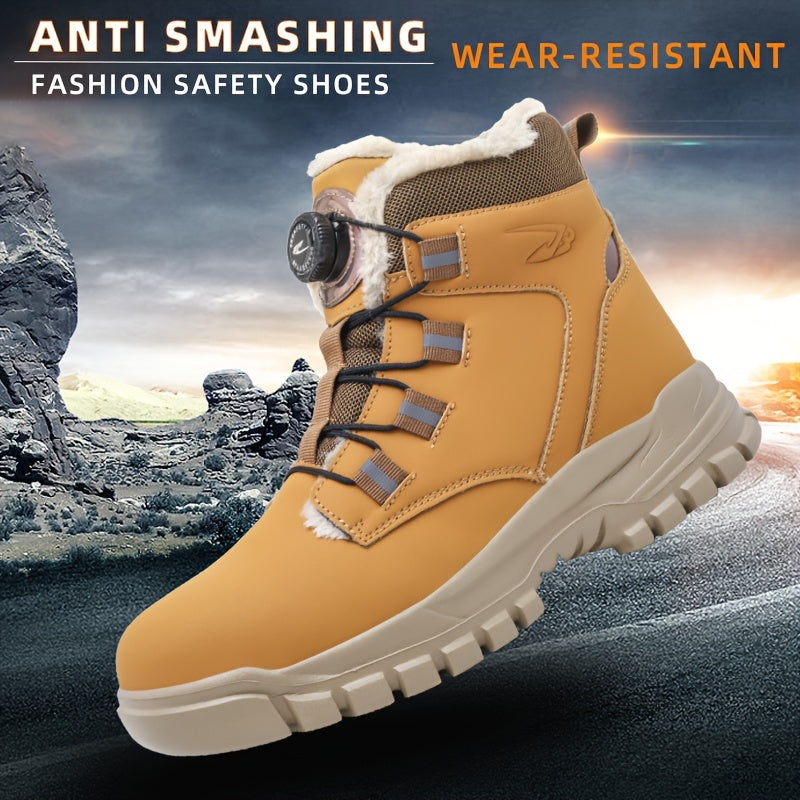 Buty robocze dla mężczyzn z stalowymi noskami i ociepleniem – Wytrzymałe i odporne na przebicie