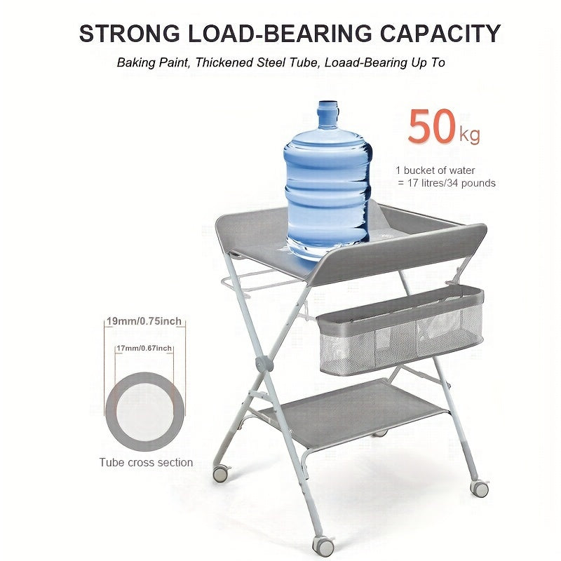 Regulowana i Przenośna Przewijarka dla Niemowląt – Idealna do Organizacji i Komfortu