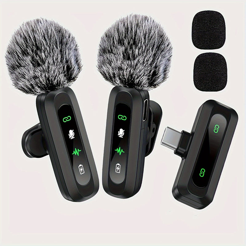 SoundClip Microfon Lavalier Wireless - Pentru Smartphone-uri și Tablete