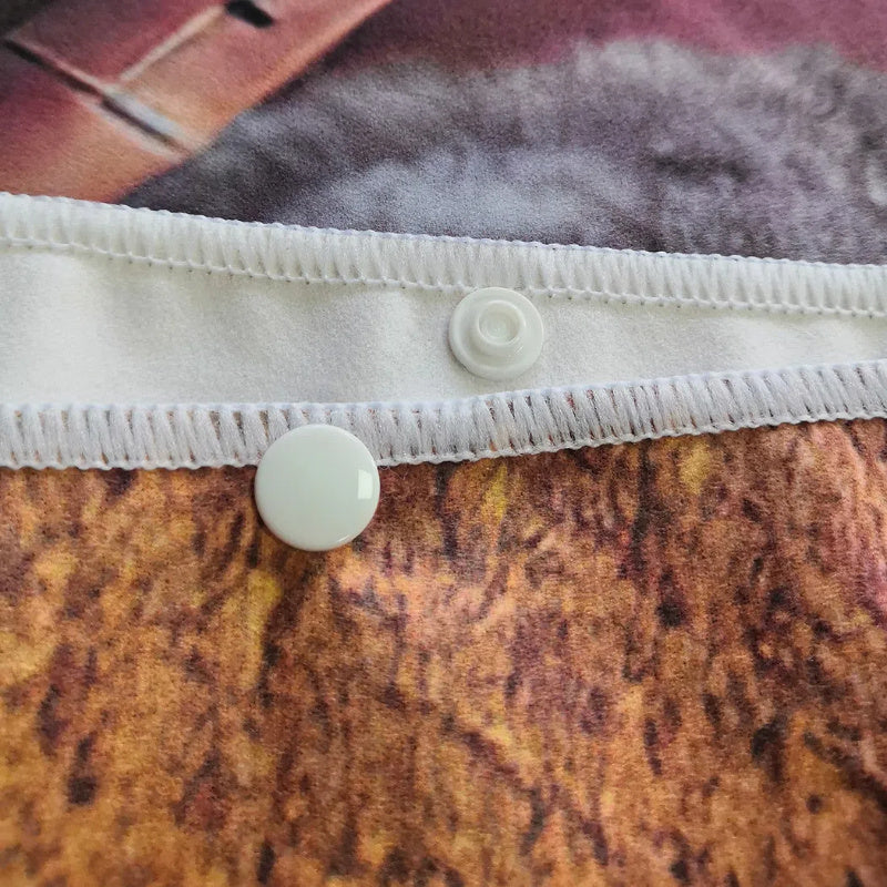 Kocyk Microfibra Stitch z Kapturem – Szybkoschnący i Odpowiedni do Użytku Wewnętrznego i Zewnętrznego