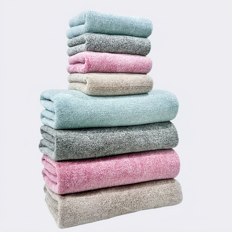 Set of Towels made of Soft Coral Velvet – Absorbent and Quick-Drying