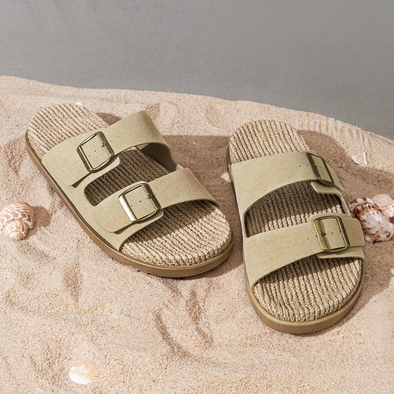 Stylowe Męskie Klapki – Oddychające z Zapięciem i Antypoślizgową Podeszwą