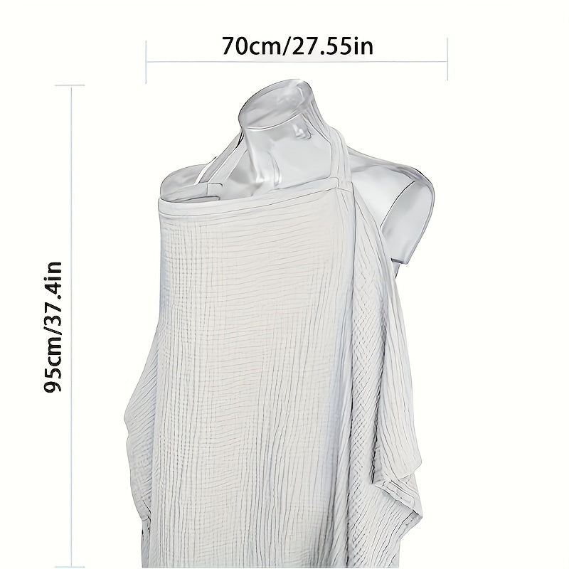 Ademend Kocyk do Karmienia z Twardymi Obręczami - Wielofunkcyjny Fartuch dla Matek do Karmienia i Pokrowiec na Krzesełko dla Dzieci