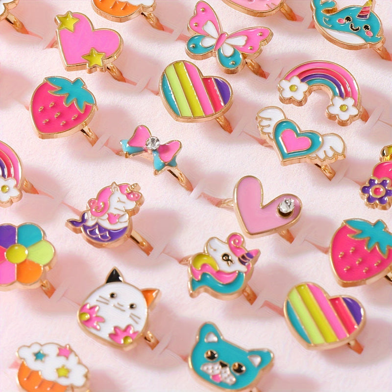 Zestaw Pierścionków Księżniczek - Dla Kreatywnych Dzieci