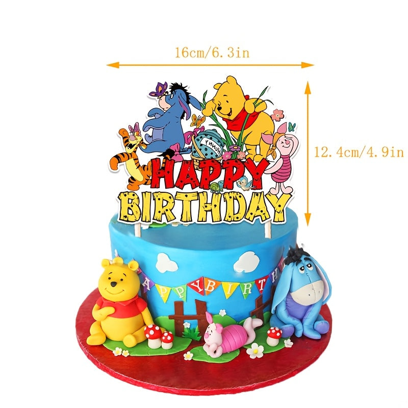 Disney Kubuś Puchatek Zestaw Imprezowy – Kompletny z Dekoracjami na Magiczną Imprezę