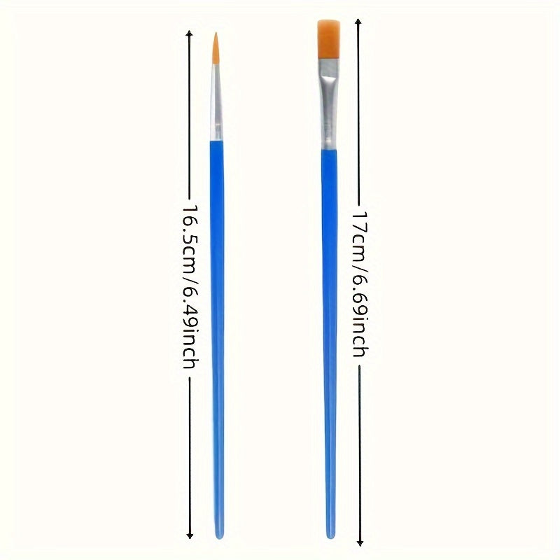 Profesjonalny Zestaw Pędzli – Odpowiedni do Malowania Farby Olejnej, Akrylowej i Akwarelowej